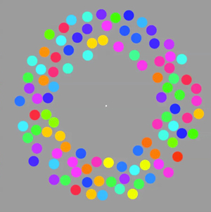 One frame from the motion silencing movie, Jordan Suchow, CC BY-SA 3.0