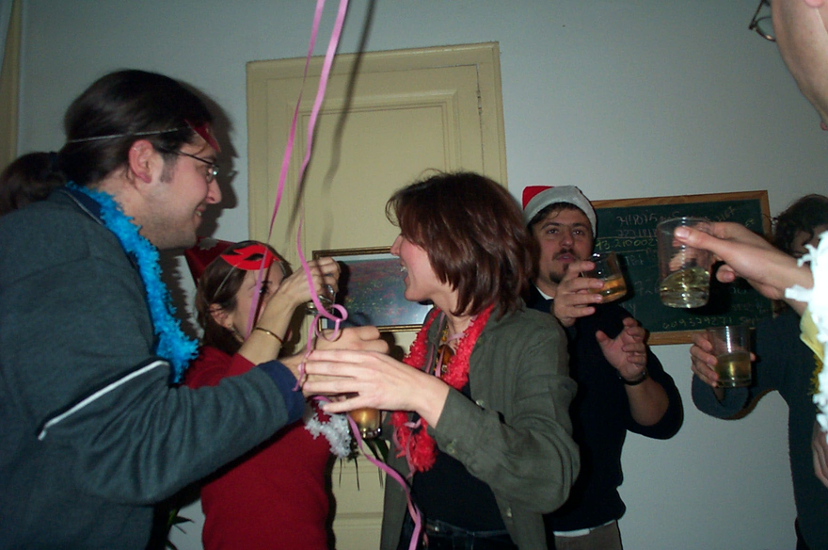 A New Year’s Eve party that I attended in Barcelona, Spain.